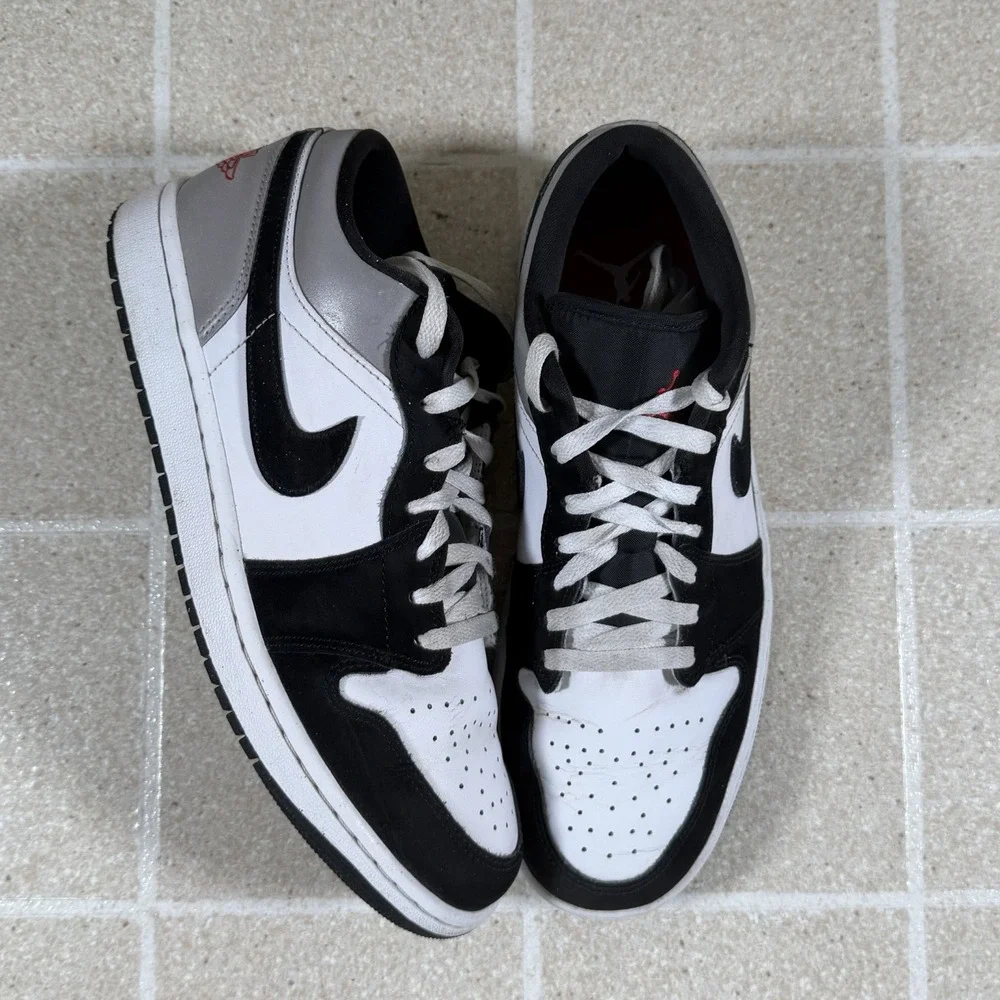 Nike Air Jordan 1 Low SE White Fire Red Black Matte Silver HF3148-106 Mens 10